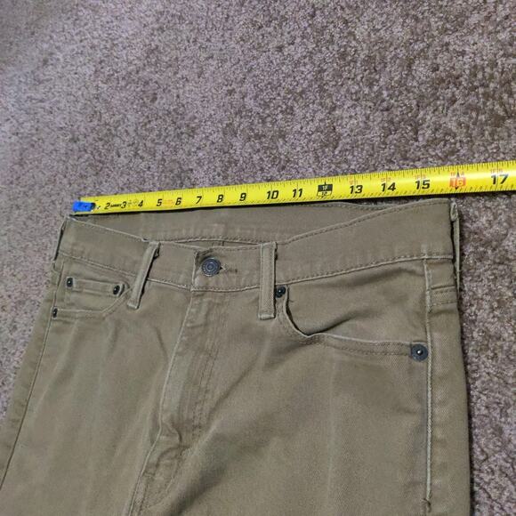 Levi's 513 Slim Straight Jeans Men's 32 x 29 Beige / Tan / Khaki Red Tab - Picture 5 of 8